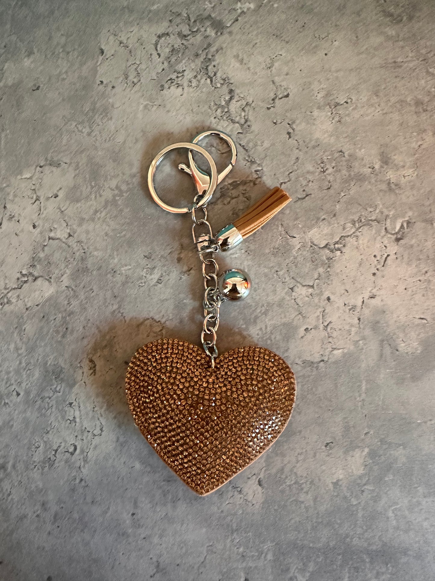 Bling Heart keychain