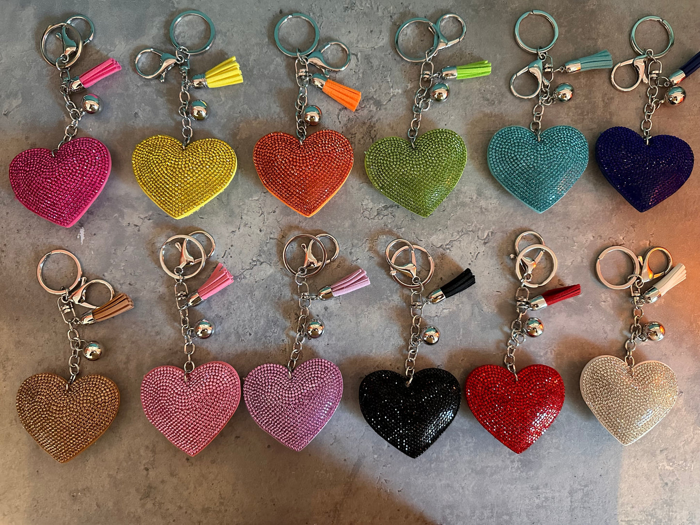 Bling Heart keychain