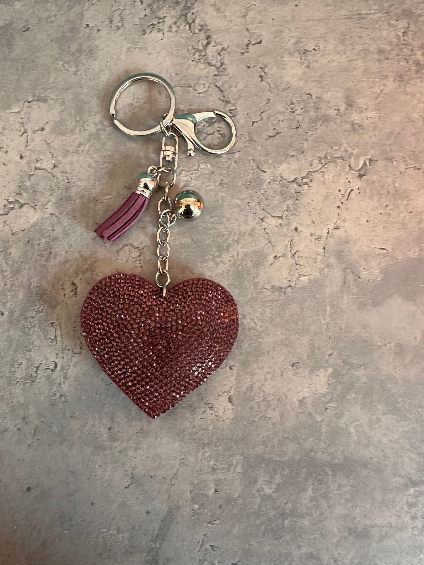 Bling Heart keychain